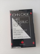 John Cage - Three Constructions - kaseta