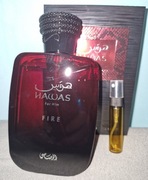 Rasasi Hawas Fire ostre perfumy męskie arabskie 10/10 Perfumetka 5ml
