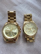 Dwa damskie oryginalne zegarki michael kors 
