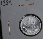 10 groszy 1981                      