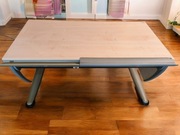 Biurko szkolne MOLL Runner regulowana wysokość, nachylenie, szuflada