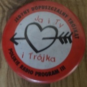 Znaczek pins, wpinka, przypinka Trójka PR3