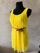 Żółta sukienka suknia letnia 36 S