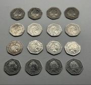 Monety kolekcjonerskie 50 fifty pence 2004 - 2016