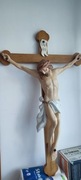 Duży drewniany Krzyż na ścianę 99/62cm