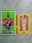 Just 5 1998 naklejki Popcorn Bartek Wrona polski Boysband Naklejka 90