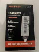 Wireless USB WiFi-6 Adapter for Desktop - 5400Mbps PC WiFi Adapter