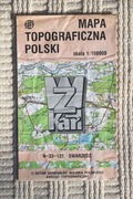 Swarzędz i okolice - wojskowa mapa topograficzna 1: 100 000 wyd. 1992