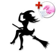 NAKLEJKA NA SAMOCHÓD AUTO LAPTOP - CZAROWNICA NA MIOTLE