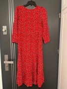 Zara sukienka modny wzór viscoza hit blog roz.36