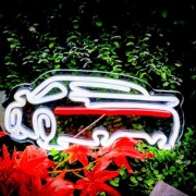 Neon LED na Ścianę USB Samochód do Pokoju Tryb Ściemniania Prezent lampka 