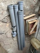 Rura pvc szara 3x 200/20 cm 1x 60/20 cm i 2 kolanka