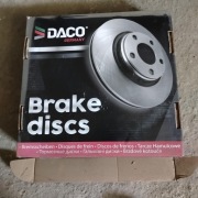 Nowe tarcze + klocki DACO Germany Ford Fiesta Mk7 08-17 KOMPLET