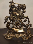 zegar mosiężny na baterie