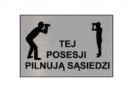 tabliczka obiekt monitorowany przez sąsiadównowość