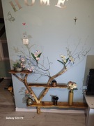 Półki z korzeni drzew własnoręcznie robione na wymiar 