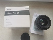 Obiektyw Sigma Art 35 mm f 1/4 DG Nikon
