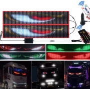 LED samochodowe 24V sterowane aplikacją z tekstem i trybem muzyki