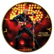 2024 USA Srebrny Orzeł - TRUMP ROCKSTAR - 1 uncja srebra Ag999 w kolorze