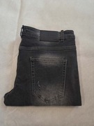 Spodnie jeansowe czarne New Boy 34 pas 94-96 cm