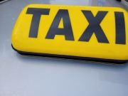 Kogut taxi,lampa,  żółty,  mocowany na magnesie 