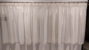NOWA Firana kremowa w błyszczące pasy wy 110cm na karnisz od 180-300cm