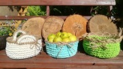 Koszyczki na szydełku 