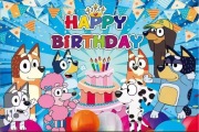 Baner urodzinowy z bajki Bluey