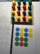 Układanka lewo półkulowa Blue Sky wkładane elementy