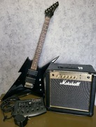 Gitara elektryczna + wzmacniacz Marshall 