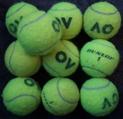 Australian Open Dunlop 1 Używane Piłki Tenisowe 10 Sztuk