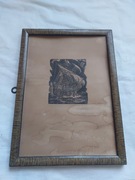 Obrazek na ścianę statek Statek podług stempla miasta Boston