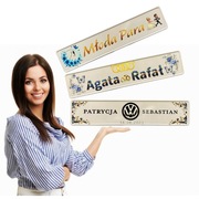 Tablice rejestracyjne Ślubne – Luksusowa Dekoracja Weselna 