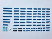 LEGO mix niebieskich płytek + 10 klocków LEGO niespodzianka GRATIS