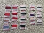 Zestaw nić nici nitka jedwabna Griffin 0,5 0,6 0,7 0,8 czarna czerwona beż 