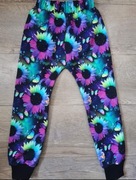 Spodnie dresowe słoneczniki kwiaty r. 110