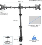 Suptek Stojak na biurko, uchwyt na biurko 