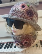 Szydelkowy komplet dla pań na okres przejściowy 