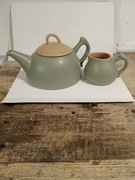 Dzbanek ceramiczny + mlecznik ceramika