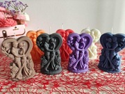 Sojowa świeca walentynkowa 