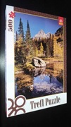 Puzzle 500 trefl widok krajobraz góry jezioro Modrzewie 34x48cm