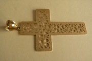 KRZYŻ krzyżyk 14k pr.585 NOWY OKAZJA SERDUSZKA