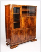 SEKRETERA  ART DECO, ORZECHOWA PO RENOWACJI, POLSKA