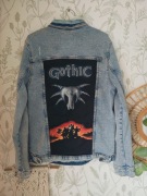 Kurtka jeansowa motyw Gothic handpainted ręcznie malowana