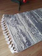 Chodnik 80x400 Biały/Szary