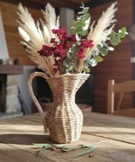 Rustykalny dzban dekoracyjny – naturalne rękodzieło