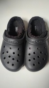 Klapki buty CROCS Classic Lined Clog 203591-060 ciepłe