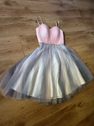 Tanio! Różowa sukienka Flower by Charm’s Paris S/M – bdb stan