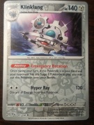 REVERSE HOLO Klinklang 101/142 Karta POKEMON TCG S&V Stellar Crown