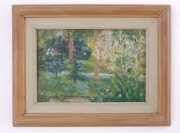 Obraz olej na papierze _ Ogród/początek wieku